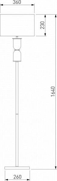 Торшер Eurosvet Caprera 01154/1 никель в Режи - rezh.mebel24.online | фото 2