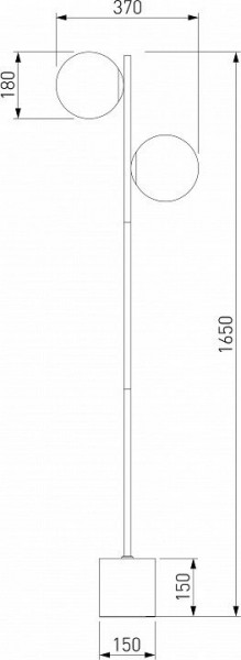 Торшер Eurosvet Marbella 01158/2 латунь в Режи - rezh.mebel24.online | фото 3