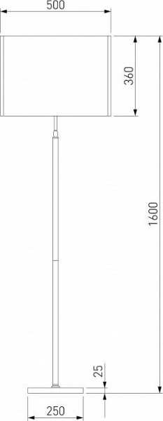 Торшер Eurosvet Notturno 01163/1 черный в Режи - rezh.mebel24.online | фото 2