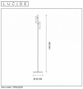 Торшер Lucide Philon 79781/10/30 в Режи - rezh.mebel24.online | фото 4