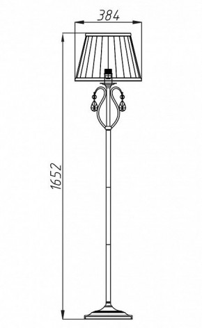 Торшер Maytoni Brionia ARM172-11-G в Режи - rezh.mebel24.online | фото 2
