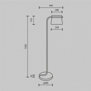 Торшер Maytoni Cabaret MOD170FL-L8BS3K в Режи - rezh.mebel24.online | фото 7