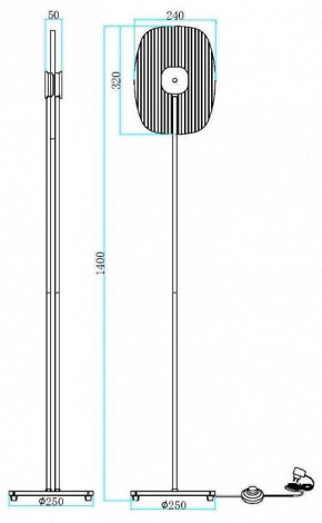 Торшер Maytoni Eclipse MOD152FL-L1BK в Режи - rezh.mebel24.online | фото 2