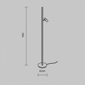 Торшер Maytoni Thin MOD395FL-L28BS3K в Режи - rezh.mebel24.online | фото 4