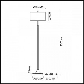 Торшер Odeon Light Bergi 5064/2F в Режи - rezh.mebel24.online | фото 8