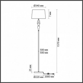 Торшер Odeon Light Homi 5040/1F в Режи - rezh.mebel24.online | фото 4