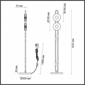 Торшер Odeon Light Magnet 5407/23FL в Режи - rezh.mebel24.online | фото 4