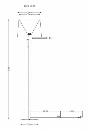 Торшер с подсветкой Maytoni Farel Z001FL-L3W-1W в Режи - rezh.mebel24.online | фото 3
