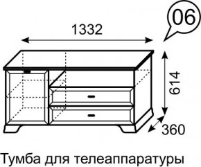 Тумба для телеаппаратуры Венеция 6 бодега в Режи - rezh.mebel24.online | фото 3