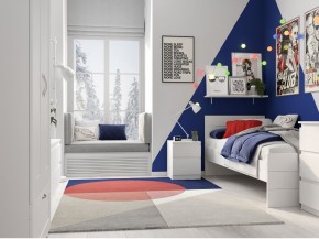 Тумба КАСТОР малая с двумя ящиками, цвет белый в Режи - rezh.mebel24.online | фото 3