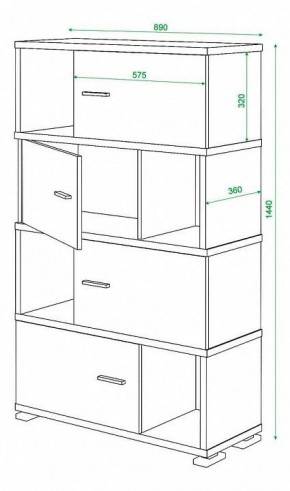 Тумба комбинированная Домино СБ-30/4 в Режи - rezh.mebel24.online | фото 3