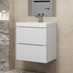 Тумба под раковину Uperwood Tanos 50 см, подвесная, белая матовая в Режи - rezh.mebel24.online | фото