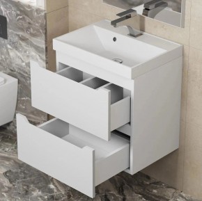 Тумба под раковину Uperwood Tanos 50 см, подвесная, белая матовая в Режи - rezh.mebel24.online | фото 3