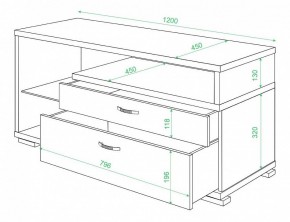 Тумба под ТВ Домино ТК-10 в Режи - rezh.mebel24.online | фото 2