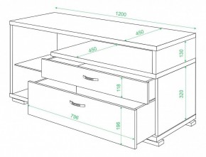 Тумба под ТВ Домино ТК-10 в Режи - rezh.mebel24.online | фото 2