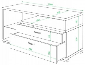 Тумба под ТВ Домино ТК-10М в Режи - rezh.mebel24.online | фото 2