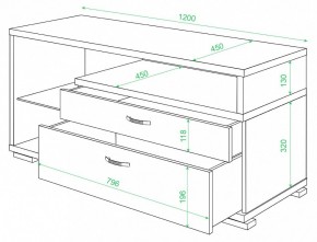 Тумба под ТВ Домино ТК-10М в Режи - rezh.mebel24.online | фото 2