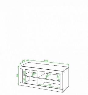 Тумба под ТВ Toivo Кон120 в Режи - rezh.mebel24.online | фото 2