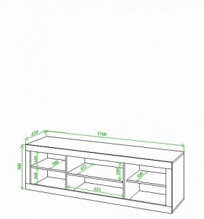 Тумба под ТВ Toivo Кон170 в Режи - rezh.mebel24.online | фото 2