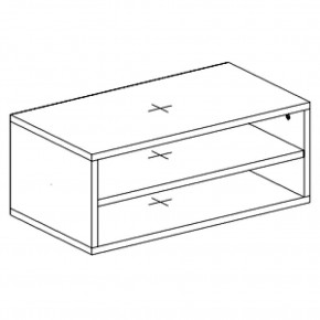 Тумба подвесная открытая "Бэлла" в Режи - rezh.mebel24.online | фото 6