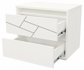 АДЕЛИНА Тумба прикроватная (белый рамух) в Режи - rezh.mebel24.online | фото 2