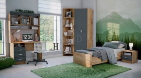 МАРТИНА Тумба прикроватная (Графит/Дуб крафт) в Режи - rezh.mebel24.online | фото 2
