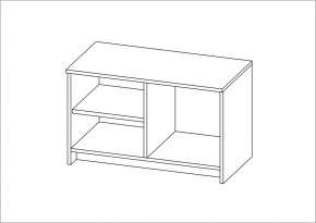 Тумба СИРИУС двухдверная низкая, цвет белый в Режи - rezh.mebel24.online | фото 3