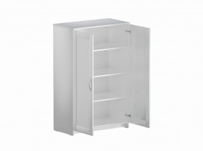 Тумба СИРИУС двухдверная высокая, цвет белый в Режи - rezh.mebel24.online | фото 3