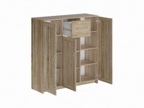 Тумба СИРИУС трехдверная с одним ящиком, цвет Дуб Сонома в Режи - rezh.mebel24.online | фото 2