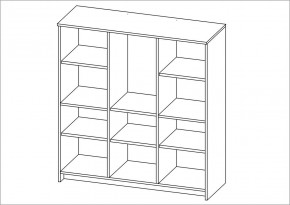 Тумба СИРИУС трехдверная с одним ящиком, цвет Дуб Венге в Режи - rezh.mebel24.online | фото 2