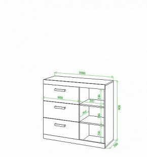 Тумба Toivo Км105 в Режи - rezh.mebel24.online | фото 2