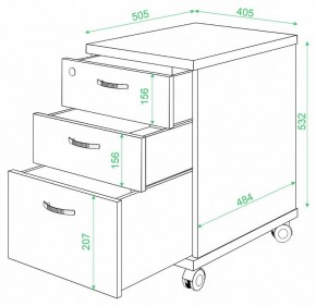 Тумбочка Домино ТС-2 в Режи - rezh.mebel24.online | фото 2