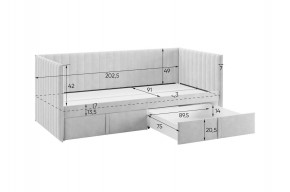 ТВИКС Кровать (софа) с ящиками 900 в Режи - rezh.mebel24.online | фото 3