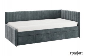 ТВИКС Кровать (тахта) с ящиками 900 (графит) в Режи - rezh.mebel24.online | фото