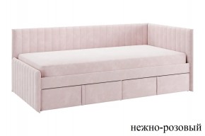 ТВИКС Кровать (тахта) с ящиками 900 (нежно-розовый) в Режи - rezh.mebel24.online | фото