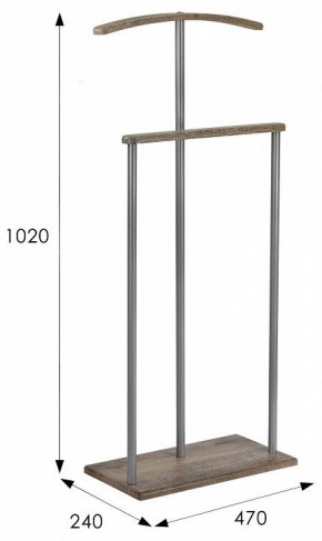 Вешалка для костюма Дэви 1 в Режи - rezh.mebel24.online | фото 12