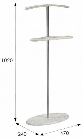 Вешалка для костюма Дэви 3 в Режи - rezh.mebel24.online | фото 10