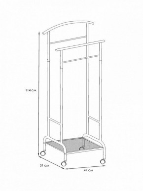 Вешалка для костюма Римини 2М в Режи - rezh.mebel24.online | фото 4