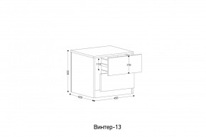 ВИНТЕР - 13 Тумба прикроватная в Режи - rezh.mebel24.online | фото 2