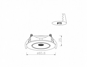 Встраиваемый светильник Arte Lamp Kaus A4761PL-1WH в Режи - rezh.mebel24.online | фото 3