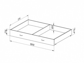 Ящик для металлических кроватей 120*190 (Венге) в Режи - rezh.mebel24.online | фото
