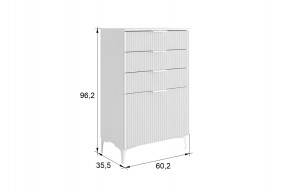 ЗЕФИР Гостиная К1 (белое дерево/белый муар) в Режи - rezh.mebel24.online | фото 2