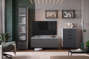 ЗЕФИР Гостиная К2 (белое дерево/черный муар) в Режи - rezh.mebel24.online | фото